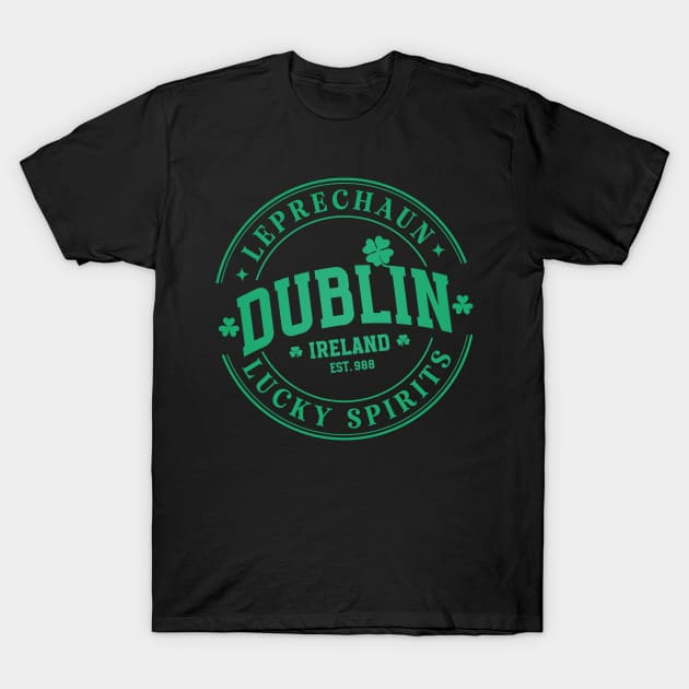 Dublin St Patricks Day Brewery T-Shirt by Green Gecko Creative